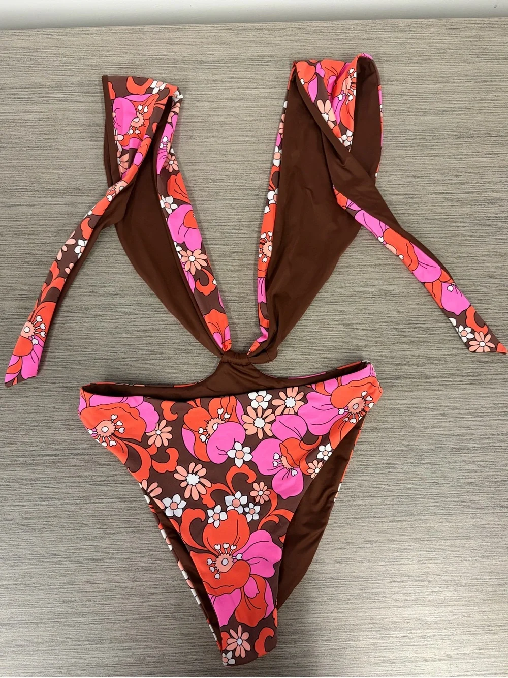 Frankie’s Bikinis Floral One Piece
